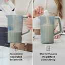 Baby Brezza Breastmilk and Formula One Step Mixer Pitcher - Large Capacity, Store 28oz at Once - Portable for Travel