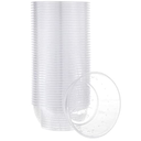 PLASTICPRO 6 ounce Premium Heavy Weight Crystal Clear Disposable Hard Plastic Dessert Size Party Bowls Pack of 40