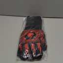 BBQ Fireproof Gloves, Grill Cut-Resistant 1472°F Heat Resistant Gloves, Non-Slip Silicone Oven Gloves, Kitchen Safe Cooking Gloves for Oven Mitts, Barbecue, Cooking, Frying, 13.8 Inch-Red