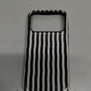 for iPhone 17 Pro Case, Black Stripes Hybrid 2 Layer Hard Shell Silicone Protective Pattern Design Case