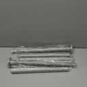 Matte Silver Shower Curtain Rod,1 Inch Diameter Stainless Steel Adjustable Spring Tension Rods 32 to 80",with Holders, Anti-Slip, Curtain Rods No Drilling(1 Pack)