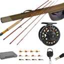 Aventik Extreme Fly Fishing Combo Kit Weight Starter Fly Fishing Rod and Reel Kit Outfit with One Travel Case, (8'1'' LW3/ 4 Fly Rod Kit)