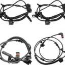 ABS Wheel Speed Senor for Front Left/Right and Rear Left 4779244AC 4779247AA, fit for Chrysler 300 2005-2010 Dodge Magnum Charger Challenger 2006-2009, 2pc Front 4779244AA, 2pc Rear Left 4779247AB