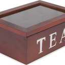 Mark Feldstein and Associates Window Display Wooden Tea Chest 6 Compartment
