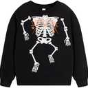 RETSUGO Toddler Little Boys 100% Cotton Crewneck Sweatshirts Long Sleeve Shirt Pullover Sweater Kid Fall Clothes 7 Years