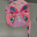 YOOLIFE Sister Gifts Personalized Gifts Initial Birthday Gift, Backpack for School Initial Personalized Bookbag For Granddaughter Sister Daughter Niece Pink S