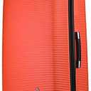 InUSA ROYAL Hardside Spinner Luggage with Ergonomic Handles | Spacious Travel Suitcase with Four Spinner Wheels and Studs | 32 Inch Extra Large Spinner Luggage | Orange( scratches and dent a little)