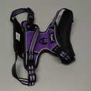 PUPTECK No Pull Dog Harness Medium Sized, Adjustable Reflective Dog Harness with Handle Easy Control, Comfortable Soft Padded Pet Vest Harness for Medium Dogs, Solid Purple