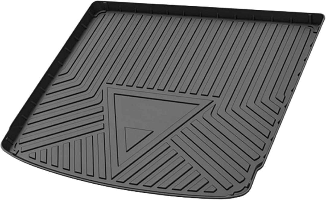 Flat Face Cargo Liner Rear Trunk Mat Trunk Cargo Luggage Boot Tray Mat Stripes and Triangles Pattern for Porsche Cayenne 2011-2017 Anti-Slip
