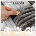 SmoBea Couch Cover for Dogs Washable, Funny Fuzzy Pet Couch Covers for Sofa, Couch Protector for Dogs Plaid Protective Couch Cover, Anti-Slip Dog Bed Sofa Cover (27.6 * 59", Black)