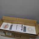 24'' Modern Crystal Chandelier for Dining Room Ceiling Light Fixture for Living Room Hallway Lighting LED Dimmable with Remote Gold