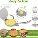 8 Inch Flour Tortilla Press, Aluminum Alloy Tortilla Maker, Roti Maker, Taco Maker, Taco Press, Dark Gray
