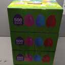 LEASEN [ 12 Surprise Golden Eggs ] 500 Pack Plastic Easter Eggs Bulks, 2.3 Inch Empty Easter Eggs, Bright Colors Plastic Eggs Fillable for Easter Hunt, Basket Stuffers Fillers, Easter Party Favor