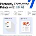 HP DeskJet 2827e Wireless All-in-One Color Inkjet Printer, Scanner, Copier, Best-for-Home, 3 Month Instant Ink Trial Included, AI-Enabled (6W7F5A)