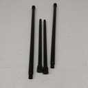2Pack Tension Curtain Rod 26-39 inch Spring Tension Rod Black Curtain Rod Adjustable Spring Rod Extendable Tension Rod for Kitchen, Bathroom, Window, Bookshelf,Closet.
