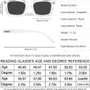 MARE AZZURO Outdoor Reading Glasses Women Filter UV Sunglasses Readers 0.5 0.75 1.0 1.25 1.5 1.75 2.0 2.25 2.5 2.75 3.0 3.25 3.5 3.75 4.0 (Transparent, 3.75)