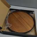 Acacia Wood 13" Lazy Susan Turntable Organizer for Table Top, Farmhouse Round Wooden Lazy Susan for Cabinet Kitchen Centerpieces Coffee Table, for Condiments Spices, Bathroom Vanity Tray Decor