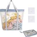 80L Foldable Mesh Laundry Basket Wall-Mounted Laundry Hamper