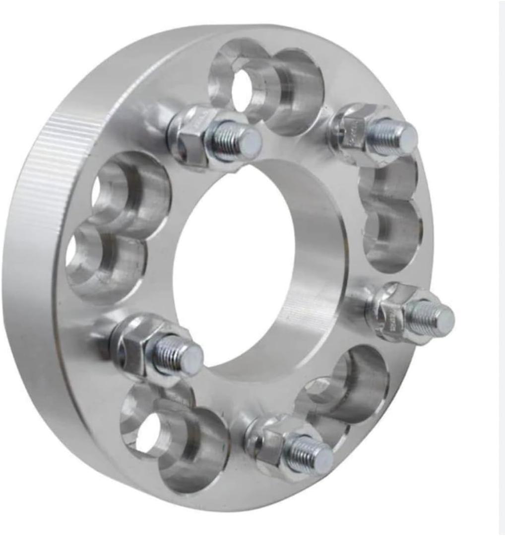 5x4.75 to 5x112 Wheel Adapters 1.25" Compatible with 5x112 Wheels Makes Compatible with 5x120.7 Cars 12x1.5 Grade 12.9 Studs One Piece