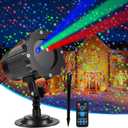 Christmas Laser Lights, Projector Lights Landscape Spotlight RGB Star Show with Christmas Decorative Patterns for Indoor Outdoor Garden Patio Wall