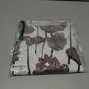 Wenrine Womens Summer Casual Floral Mini Dress Short Sleeve Pleated Front Loose Beach Tunic Dresses with Pockets Size XL