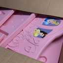 PHF 4 Piece Toddler Bedding Set, Ultra Soft Toddler Comforter Sets Include Comforter, Fitted Sheet, Flat Top Sheet and Pillowcase for Girls, Bed in A Bag for Toddler Bedroom, Princesses