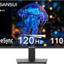 SANSUI 27 Inch Computer Monitor 120Hz, FHD 1080P IPS Monitor, HDMI DP Ports FreeSync, HDR 110% sRGB, Tilt Adjustable Frameless VESA Compatible for Office and Home (HDMI Cable Included)