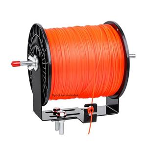 Mimanchi 1 Pack Weed Wacker Trimmer Line Holder,Line Spool Rack,Adjustable Width Bracket,with Mounting Hardware,Supports 3 & 5 Pound Spools, for Landscape Trailer Organization Accessories