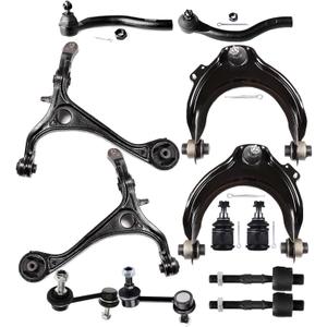12PCS ASTOU Front Suspension Kit fit 2004-2008 for Acura TSX 2003-2007 for Honda Accord 2.4L Upper Control Arm And Ball Joint Lower Control Arm Lower Ball Joint Tie Rod End Sway Bar End link