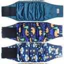 Grecle 5 Pack Dog Diapers Male, Premium Belly Bands for Male Dogs, High Absorbing Male Dog Pee Wraps for Doggie in Incontinence or Excitable Urination and Training XL