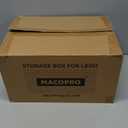 MACOPRO 17 QT Plastic Storage Box with Removable Tray Craft Organizers and Storage Clear Container for Organizing Bead, Tool, Sewing, Playdoh (White, 1Pack-17QT)