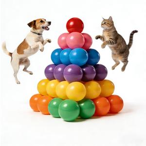 Ball Pit Balls 100 Pack - 2.2" BPA Free Thickened PE Plastic Balls,7 Vibrant Colors Crush Proof Balls for Ball Pit, Tent, Playhouse, Pool, Playpen