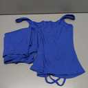 Women’s Sexy 2 Piece Outfits Sleeveless Capri Sets Tie Up Tank Top & Short Set Summer Pants Set Going Out Club Outfit L