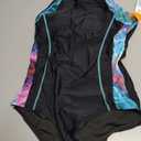 beautyin Women's One Piece Athletic Racerback Swimsuit Slimming Bathing Suit (Black, M)