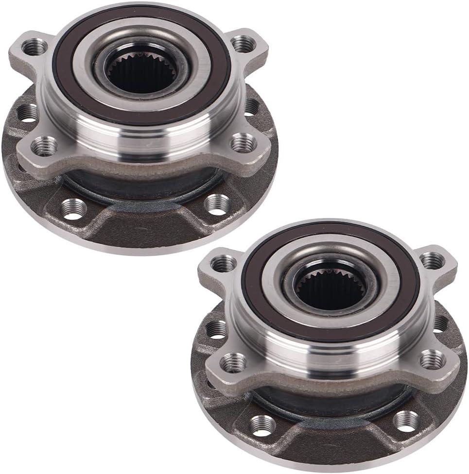 Autoround Pair 513349 Front Wheel Bearing Hub Assembly Compatible with 2014-2023 Jeep Cherokee without Off Road Suspension