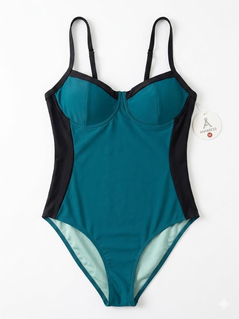 ANRABESS Women's One-Piece Swimsuit, Size M