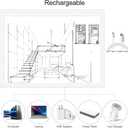 A4 Rechargeable LED Tracing Light Box with Carry Bag, ELICE Wireless Battery Powered Light Pad Artcraft Lightpad Cordless Light Board for Diamond Painting Drawing Sketching Weeding Vinyl (White)