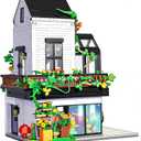 Garden Villa House Building Set, Flower House Building Set, Greenhouse Modular Building Block Kit Home Decor Gift for Adults