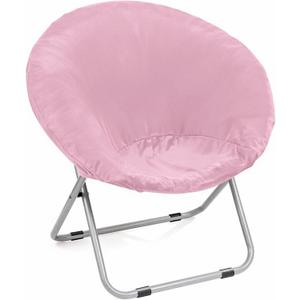 Velvet Stretch Saucer Chair Cover, (Only A Cover) Soft Round Moon Chair Cover for Adults and Kids, Removable Saucer Chair Cushion Covers for Indoor & Outdoor