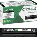 MC3426 C3210 C3224 Black Toner Cartridge (with New Chip) Replacement for Lexmark C3426 C3224 C3210 C3210K0 for C3224 C3326 C3426 MC3224 MC3326 MC3426 C3224dw Printer, 1 Pack MC3426 Toner