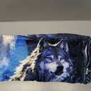 Wolf Throw Blanket - Soft Flannel Wolf Blanket for Teens, Adults, Women, Men - Warm Throw for All Seasons - 70"x50"