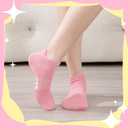 Comfoex 12 Pairs Girls Athletic Ankle Socks for 4-6 6-8 8-10 Years Old - Cotton Short Socks for Little Big Kids