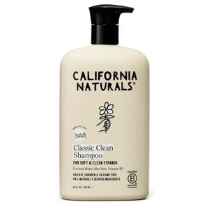 California Naturals Coconut Shampoo, Sulfate Free, Scalp and Hair Care for Women and Men, Coconut Cleansing Complex, Natural, Vegan, Cruelty, Silicone, and Paraben Free, All Hair Types, 20 fl oz