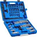 Orion Motor Tech Gear Puller Set, 3" 4" 6" 8" Bearing Puller Kit, 24pc 2 Jaw & 3 Jaw Gear Puller with Reversible Jaws, Heavy Duty Pulley Puller Tool for Pulley Gear Bearing Flywheel Removal