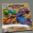 Klever Kits 4 DIY Wooden Race Cars-Build & Paint Your Own Wood Craft Kit, 4 Race Cars Toy, Easy to Assemble Arts Crafts Kit, Birthday Party Presents for Kids Boys and Girls