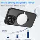 Lamcase for iPhone 16 Pro Case, Compatible with MagSafe, with Privacy Screen Protectors X2, [Magnetic Invisible Stand] [Camera Protection] Shockproof Slim Translucent Matte Phone Case, Black