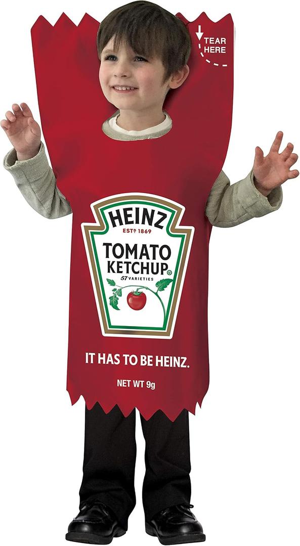 Heinz Ketchup Packet Kids Costume