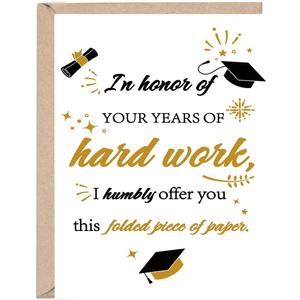 7 x OJsensai Funny Graduation Card for Him Her, Congrats Graduate Gifts | Gag Graduation Card for Son DaughterPerfect for High School, College, University Graduation Parties Gifts, 8 x 5.3 inches / 20.5 x 13.5 cm,( Mix postcards)