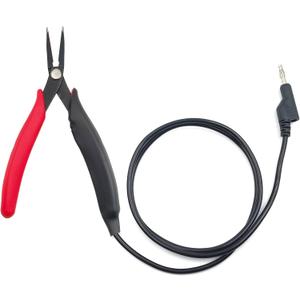 grounded pliers for permanent jewelry, 3ft Precise Control Unleash Unrivaled Precision for Fine Chain Welding, Red