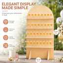 5.9 ft Wooden Champagne Wall,Champagne wall Holder for Party